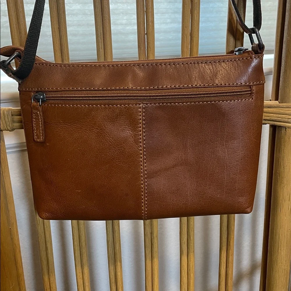 Jack Georges Brown Buffalo Leather Crossbody Bag - Picture 7 of 8